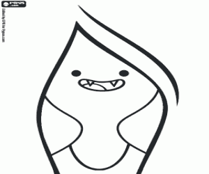 Coloriage Marceline Abadeer, la Reine Vampire