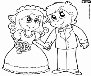 Coloriage Mariage