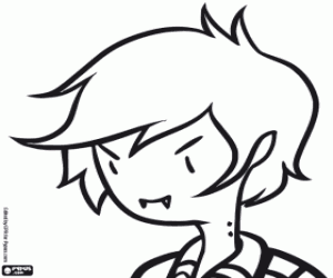 Coloriage Marshall Lee, le roi vampire