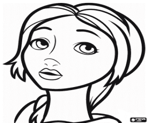 Coloriage Mary Katherine, personnage de Epic