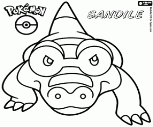 Coloriage Mascaïman, Pokémon