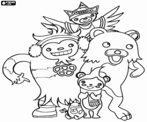 Coloriage Mascottes de Vancouver 2010