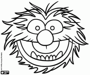 Coloriage Masque de Animal, les Muppets