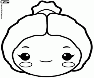 Coloriage Masque de la déesse Diane ou Artémis