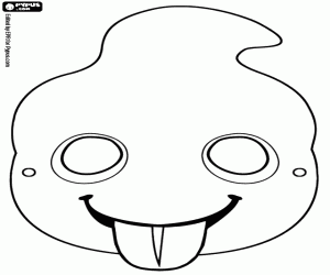 Coloriage Masque de fantôme