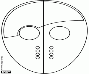Coloriage Le masque de Jason à personnaliser