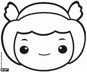 Coloriage Masque de mercure. Masque d'Hermès