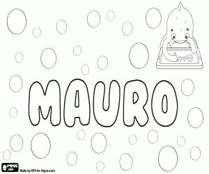 Coloriage Mauro, nom en diverses langues