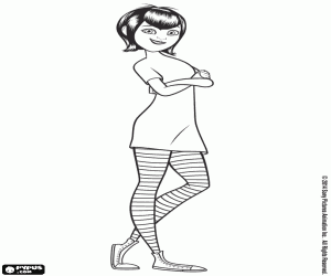 Coloriage Mavis Dracula, est maintenant maman