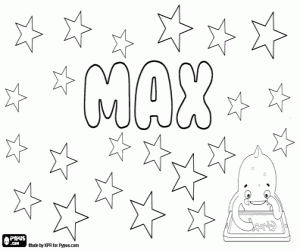 Coloriage Max, nom abrégé