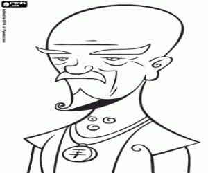 Coloriage Le Maître Fung de Xiaolin