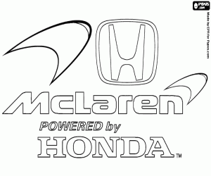 Coloriage McLaren Honda logo