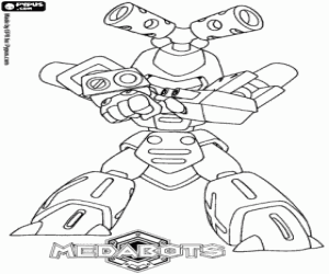 Coloriage Le Medabot Metabee