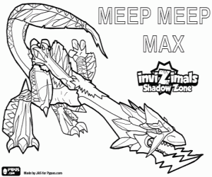 Coloriage Meep Meep Max, Invizimals Shadow Zone