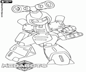 Coloriage Metabee, le Medabot de Ikki