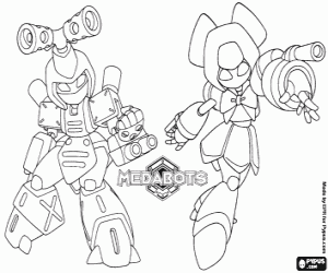 Coloriage Les Metabots Metabee et Brass