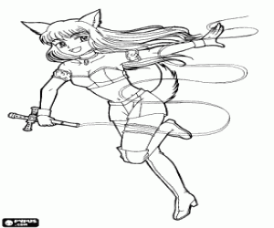 Coloriage Mew Mew Zakuro
