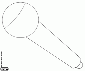 Coloriage Microphone sans fil