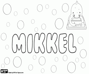Coloriage Mikkel, nom danois et norvégien