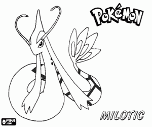 Coloriage Milobellus, un Pokémon