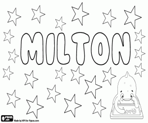 Coloriage Milton, nom anglais