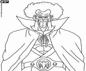 Coloriage Mister Satan, un allié de Cell