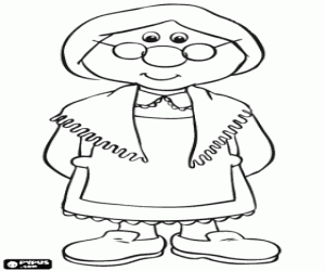 Coloriage Mme Goggins de Postman Pat