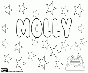 Coloriage Molly, diminutif anglais