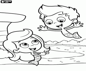 Coloriage Molly et Gil parlant