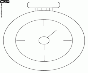 Coloriage La montre du lapin blanc
