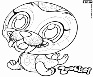 Coloriage Morse Zooble de Chillville