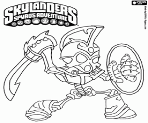 Coloriage Le morte¡ vivant Skylander Chop Chop