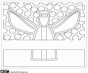 Coloriage Motif géométrique d’un ange