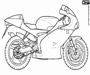 Coloriage Moto Aprilia RS 125