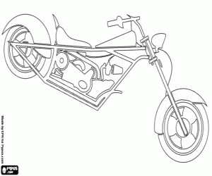 Coloriage Moto Chopper