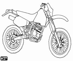Coloriage Moto tout-terrain