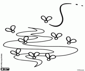 Coloriage Les mouches de la poubelle, Trash Pack