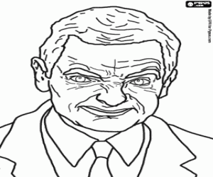 Coloriage Mr. Bean, un caractère britannique