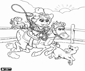 Coloriage La muppet Baby Piggy