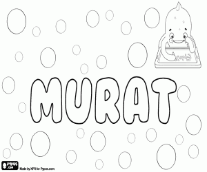 Coloriage Murat, variante de Murad