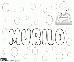 Coloriage Murilo, nom pour garçon