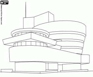 Coloriage Musée Guggenheim de New York