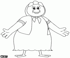 Coloriage La mère de Caliméro, Cesira