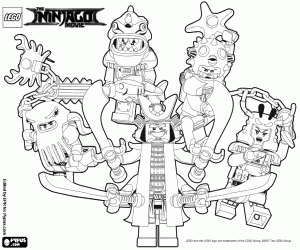 Coloriage Les méchants de Lego Ninjago
