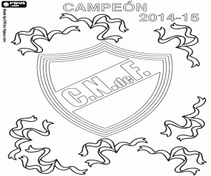 Coloriage Nacional, champion 2014-2015