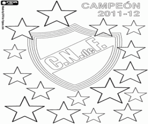 Coloriage Nacional Montevideo, champion 2011-2012