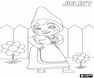 Coloriage Le nain de jardin Juliette