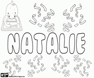 Coloriage Natalie, nom en diverses langues