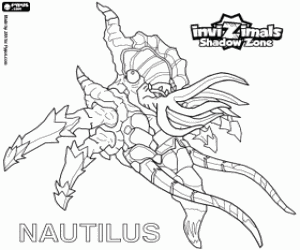 Coloriage Nautilus, Invizimals Shadow Zone