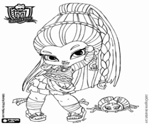 Coloriage Nefera de Nile, Baby Monster High